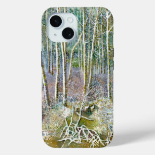Coque Pour iPhone 15 forêt hivernale
