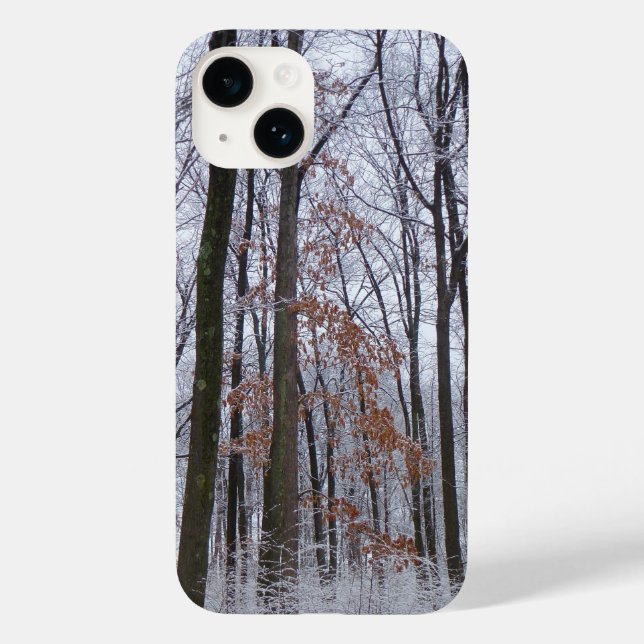 Coques Case-Mate iPhone Forêt huppée neige paysage d'hiver Photographie (Verso)
