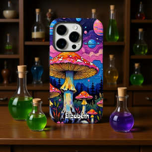Coques iPhone 16 Pro Forêt planétaire de champignons