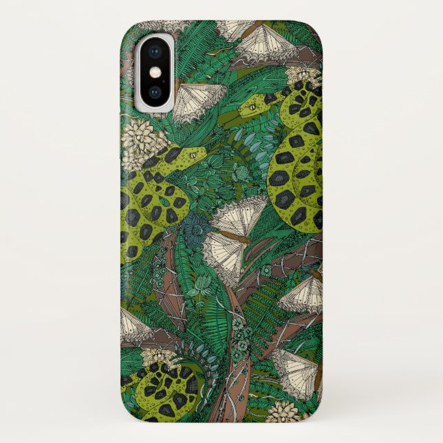 Coques Case-Mate iPhone forêt verte emmêlée (Dos)