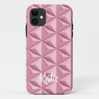 Case-Mate iPhone Case Format géométrique rose moderne volume volume 3D N