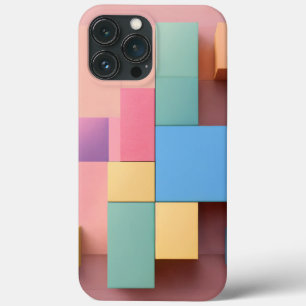 Case-Mate iPhone Case forme carré rouge et brun