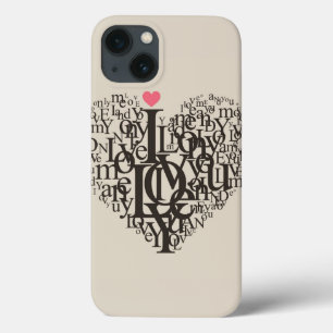 Case-Mate iPhone Case Forme de coeur des lettres