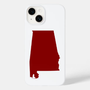 Coques Pour iPhone Forme de l'Alabama Rouge Foncé