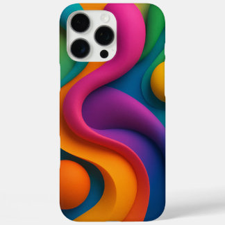 Coques iPhone 16 Pro Max Formes 3D Abstraites dynamiques