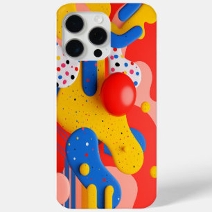 Coque iPhone 15 Pro Max Formes 3D souples en couleurs primaires