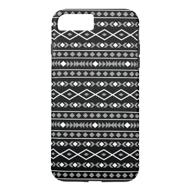 Coques Case-Mate iPhone Formes Aztec Motif gris noir (Dos)