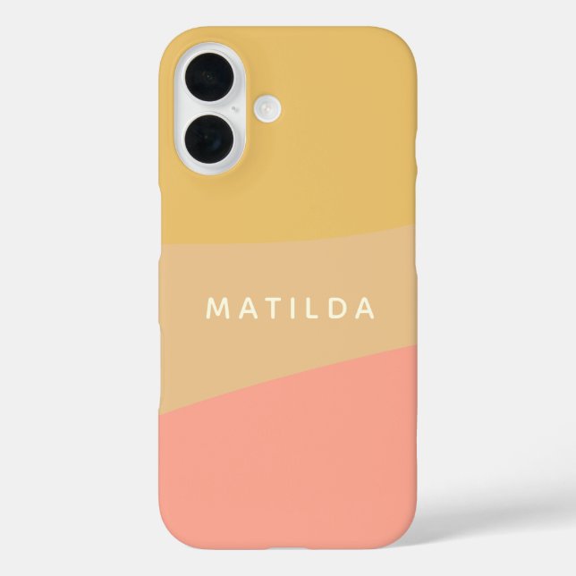 Coques Case-Mate iPhone Formes biologiques simples Sherbet Pastel Personna (Verso)