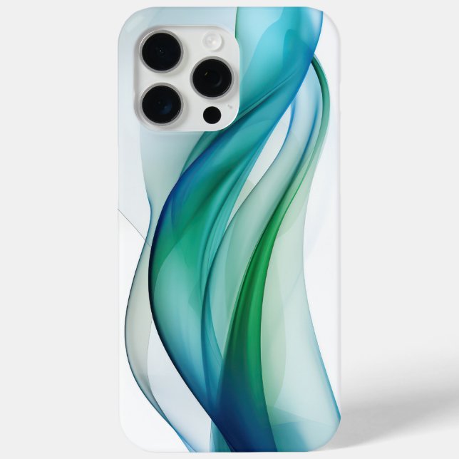 Coques Case-Mate iPhone Formes bleues et vertes transparentes (Verso)