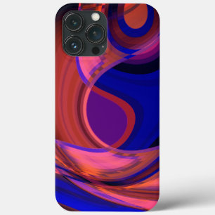 Case-Mate iPhone Case Formes circulaires et courbes en bleu royal au cui