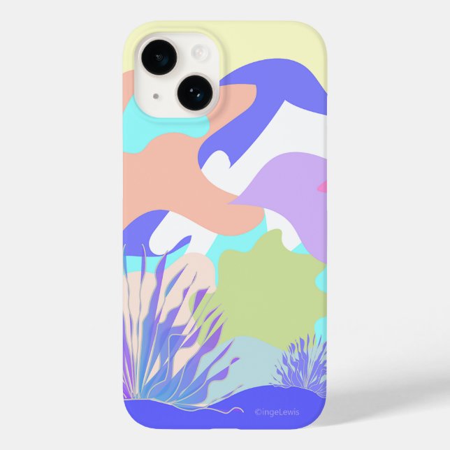 Coques Case-Mate iPhone Formes colorées Abstraites Cool graphique (Verso)