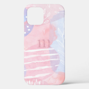 Case-Mate iPhone Case Formes d'aquarelle bleues et bleues Abstraites