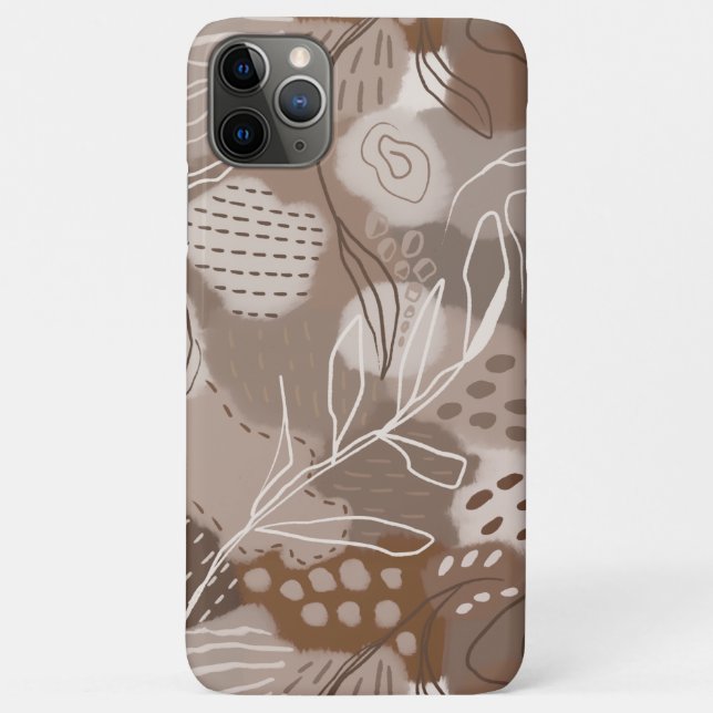 Coques Case-Mate iPhone Formes de collage Brown au chocolat Abstrait (Dos)