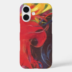 Coques iPhone 16 Formes de combat par Franz Marc, Art fin vintage