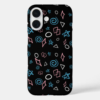 Coques iPhone 16 Formes de couleurs transgenres