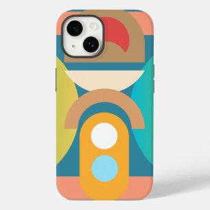 Coque Pour iPhone 14 Formes géométriques Abstraites minimalistes pâles