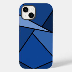 Coques Pour iPhone Formes géométriques bleues Abstraites