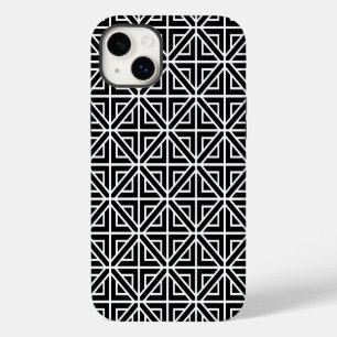 Coque Pour iPhone 14 Plus Formes géométriques noires et blanches