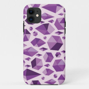 Coques Pour iPhone Formes géométriques pourpres de bijou