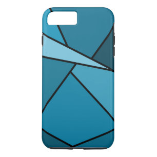 Coque iPhone 7 Plus Formes géométriques Turquoises iPhone 8/7 Plus Coq