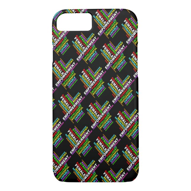 Coques Case-Mate iPhone Forte femme Word Cloud (Dos)
