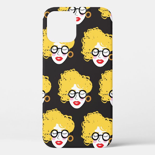 Coques Case-Mate iPhone Foule de gens drôles, mignon arrière - plan (Verso)