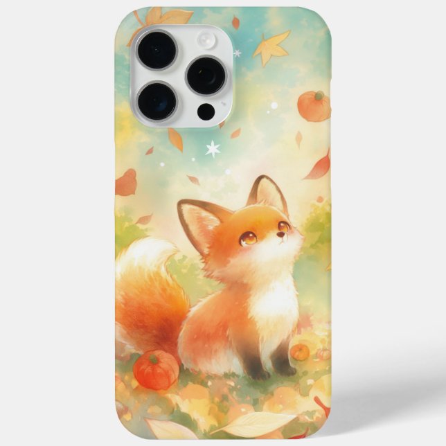 Coques Case-Mate iPhone Fox au milieu du charme d'automne (Verso)