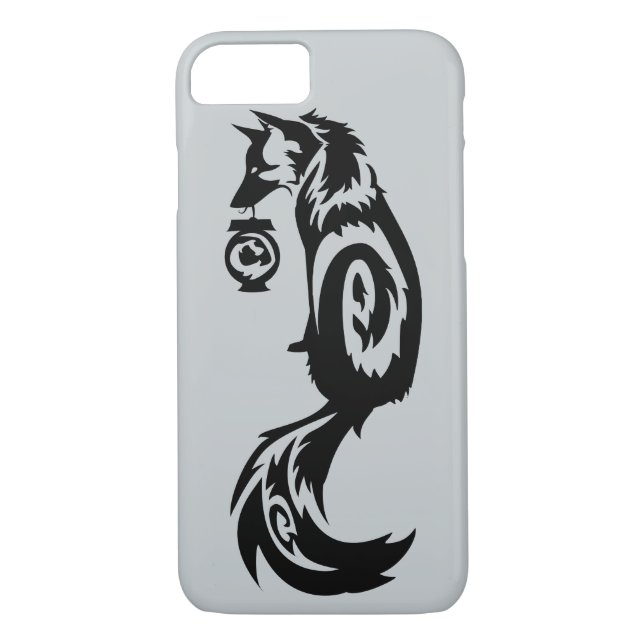 Coques Case-Mate iPhone Fox tribal d'esprit de Kitsune avec la lanterne (Dos)