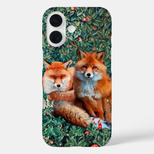COQUES iPhone 16 FOXES ROUGES PARMI LA VERDURE, LE FOLIAGE ET LES F
