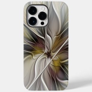 Coque Pour Pour iPhone 14 Pro Max Fractal floral, fleur de fantaisie aux couleurs de