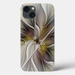 Coques Pour iPhone Fractal floral, fleur de fantaisie aux couleurs de