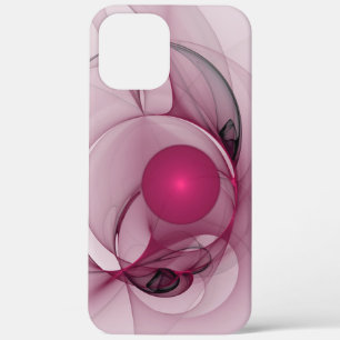 Case-Mate iPhone Case Fractal, moderne Berry Abstrait Art rose