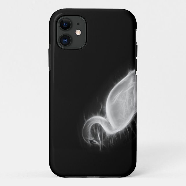 Coques Case-Mate iPhone Fractale de cygne (Dos)