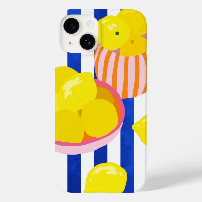 Coques Case-Mate iPhone Fraîcheur de citron (Verso)