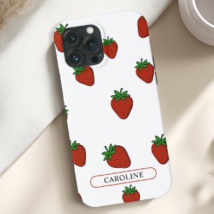 Case-Mate iPhone Case Fraise blanche personnalisée