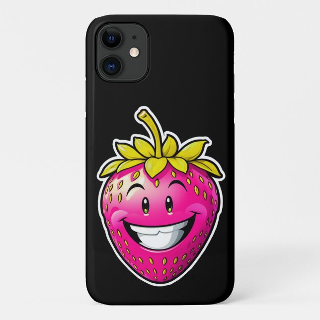 Coques Case-Mate iPhone Fraise rose (Dos)