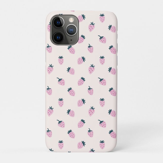 Coques Case-Mate iPhone Fraise rose (Dos)