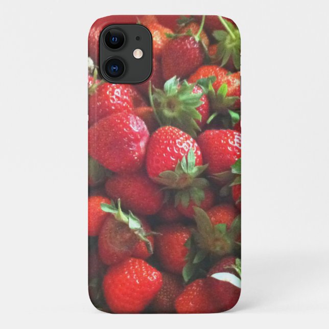 Coques Case-Mate iPhone Fraises, baies rouges, fruits rouges (Dos)