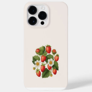 Coque Pour Pour iPhone 14 Pro Max Fraises sauvages Été Vibes Aquarelle