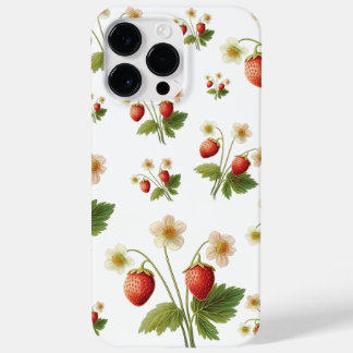 Coque Pour Pour iPhone 14 Pro Max Fraises sauvages Vibe d'été Aquarelle