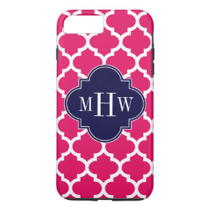Case-Mate iPhone Case Framboise Wharo Marocain #5 Marine 3 Monogramme in