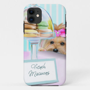 Coques Pour iPhone Français Macarons de Yorkie