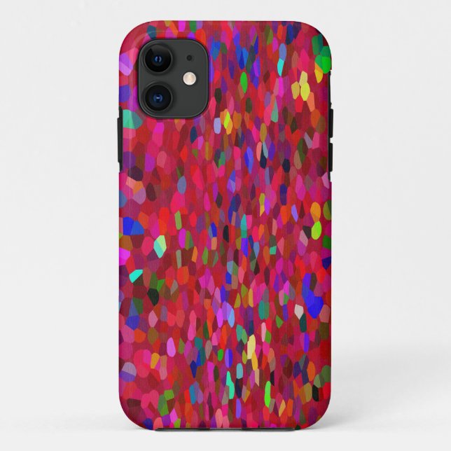 Coques Case-Mate iPhone Frange Confetti en rouge (Dos)
