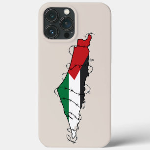 Case-Mate iPhone Case Free Palestine Barbared Wire Map Liberté palestini