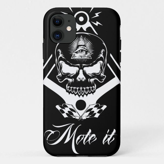 Coques Case-Mate iPhone Freemason-Widows-Sons-Masonic-Hotrod-Logo-20160407 (Dos)