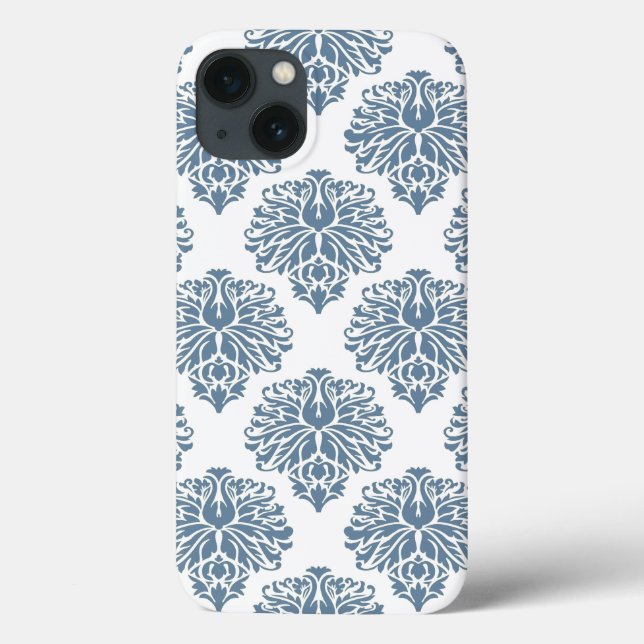 Coques Case-Mate iPhone French Grey Elegant Damask (Verso)