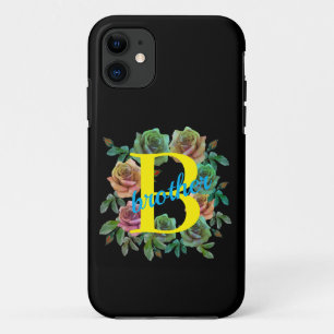 Case-Mate iPhone CASE FRÈRE FLORAL LETTRE SUR MESURE