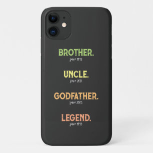 Case-Mate iPhone Case Frère oncle Parrain Légende depuis l'année