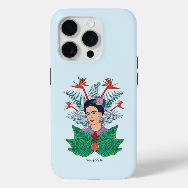 Coques Case-Mate iPhone Frida Kahlo | Oiseaux de Paradis Floral Graphic (Verso)