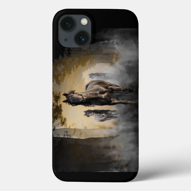 Coques Case-Mate iPhone Friesian Horse Hallo (Verso)